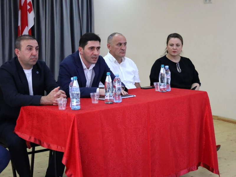 პავლე მაჭარაშვილი იმერეთის, რაჭა-ლეჩხუმისა და ქვემო სვანეთის მანდატურებს შეხვდა